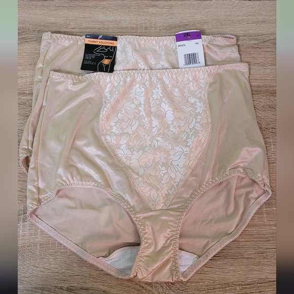 2-pack Bali Firm Control Tummy Panel Shapewear Briefs 2XL Plus Size NWT Set Of 2 - Picture 2 of 3